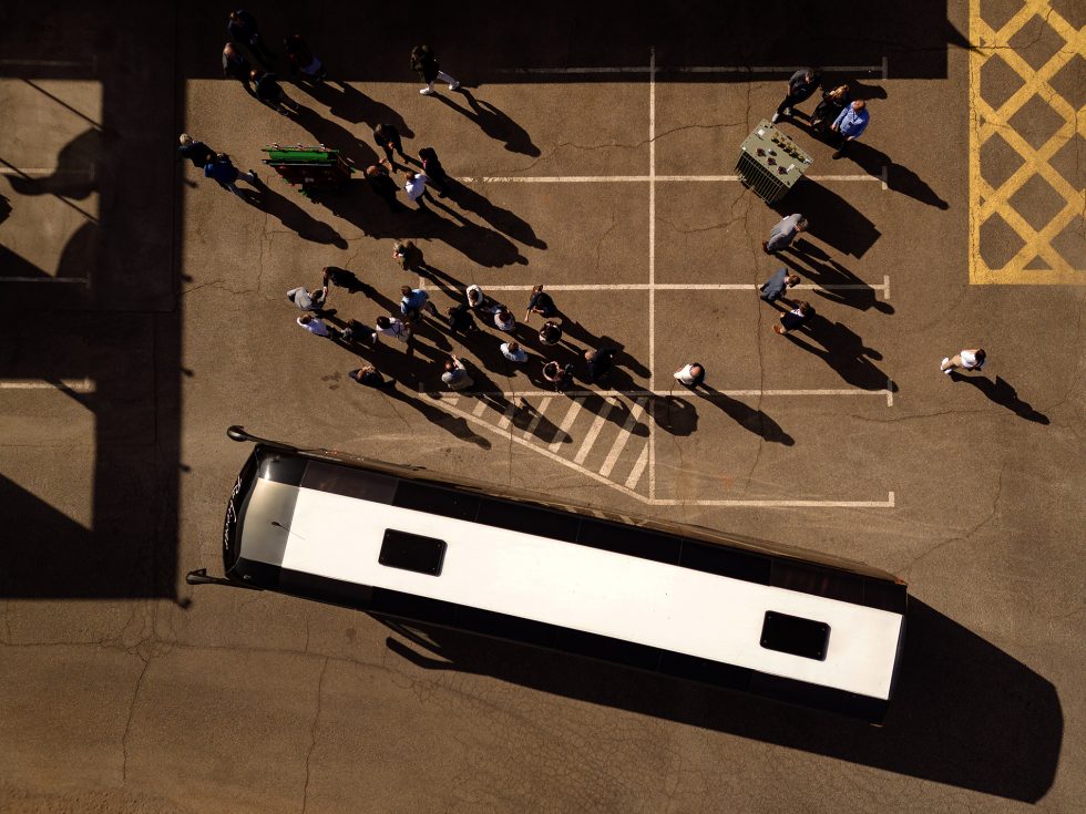 Fotografía con dron para evento de empresa