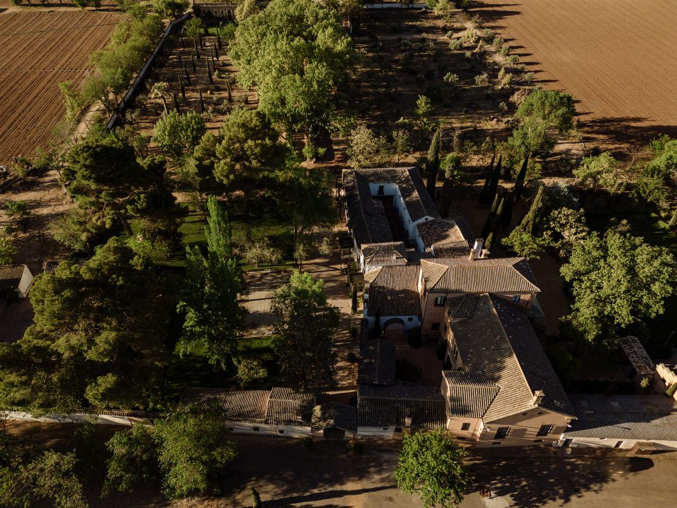 Reportaje de fotografía aérea con drones en los lavaderos de rojas en Toledo